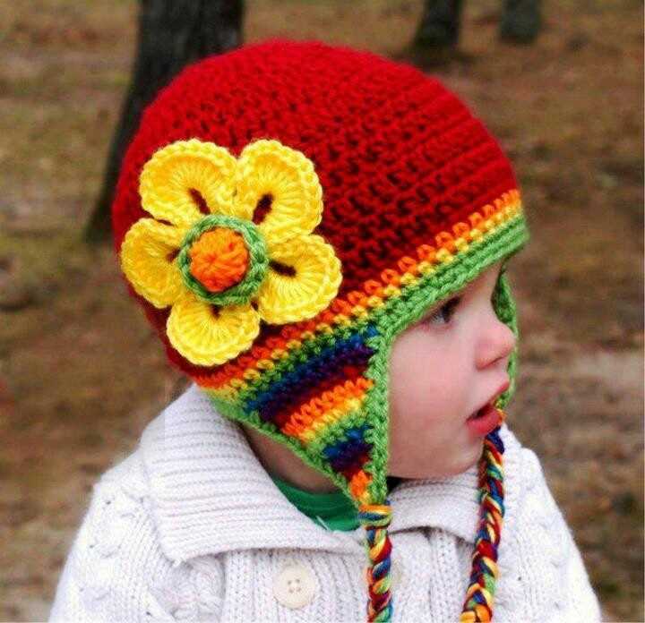 Kids knitted hat pattern