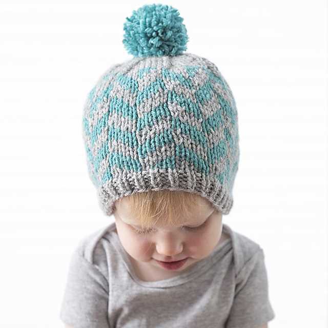 Kids knitted hat pattern