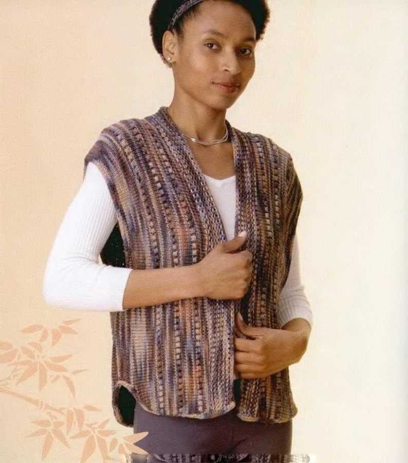Kimono vest knitting pattern