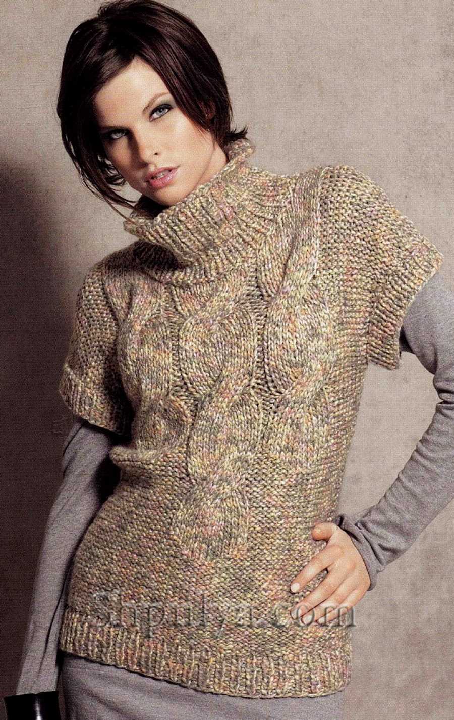 Kimono vest knitting pattern