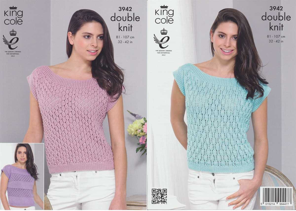 King cole knitting pattern 3703