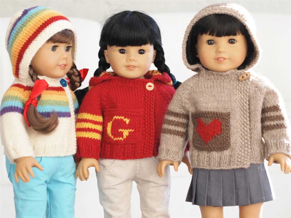 Knitting patterns for 18 dolls clothes to download