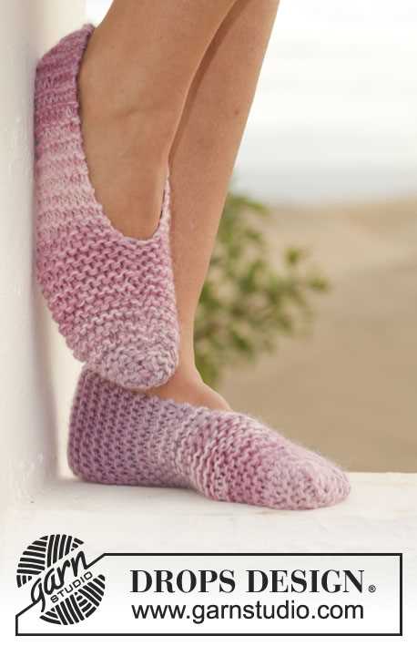 Knit slippers pattern free