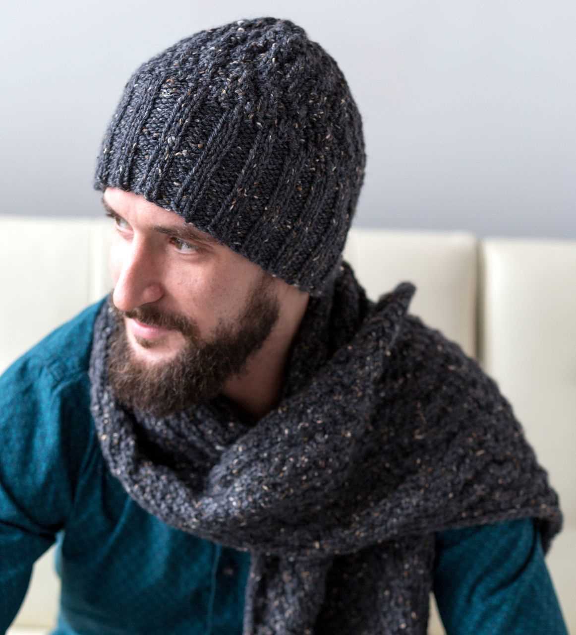 Mens scarf knitting pattern free