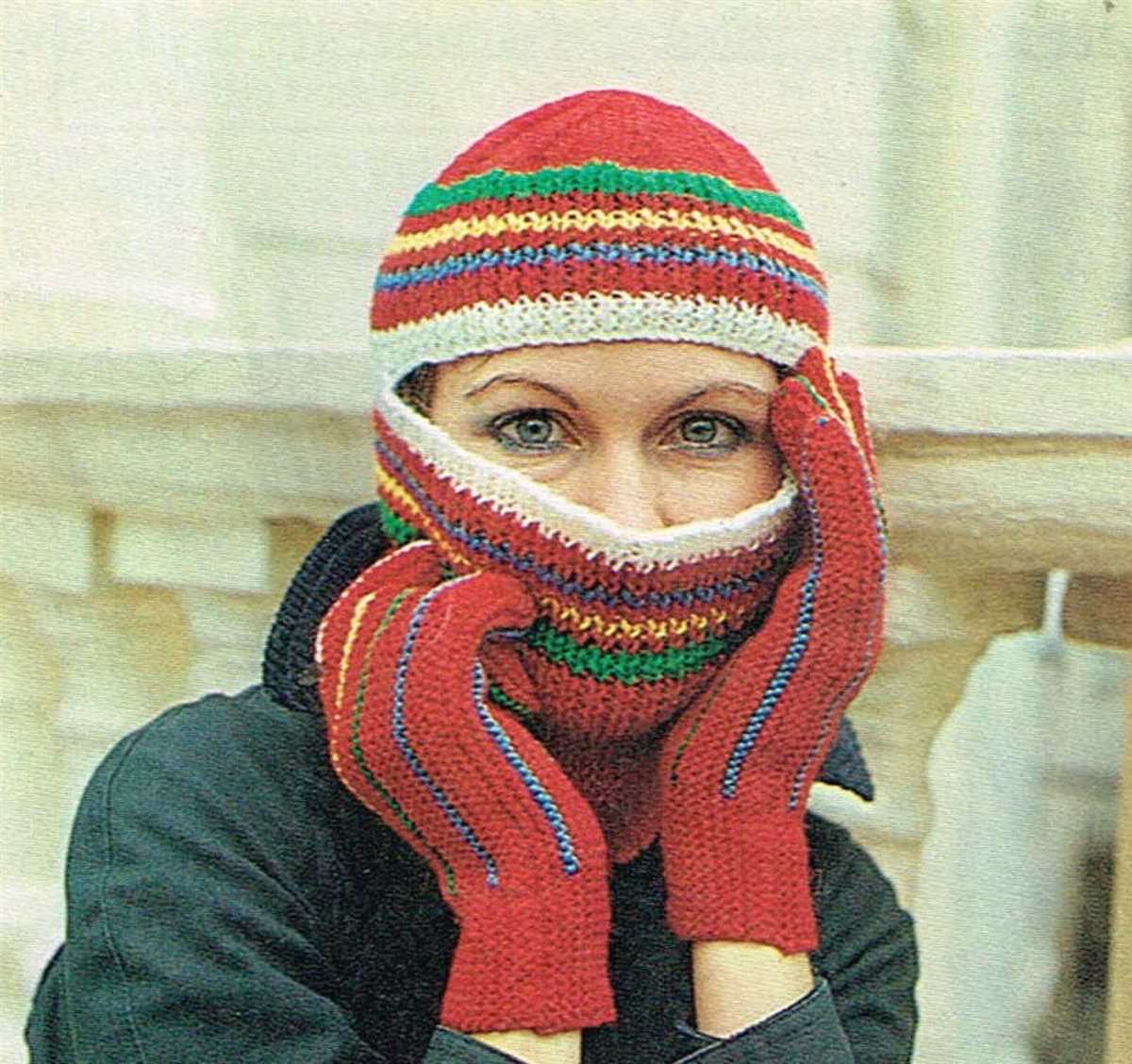 Machine knit balaclava pattern