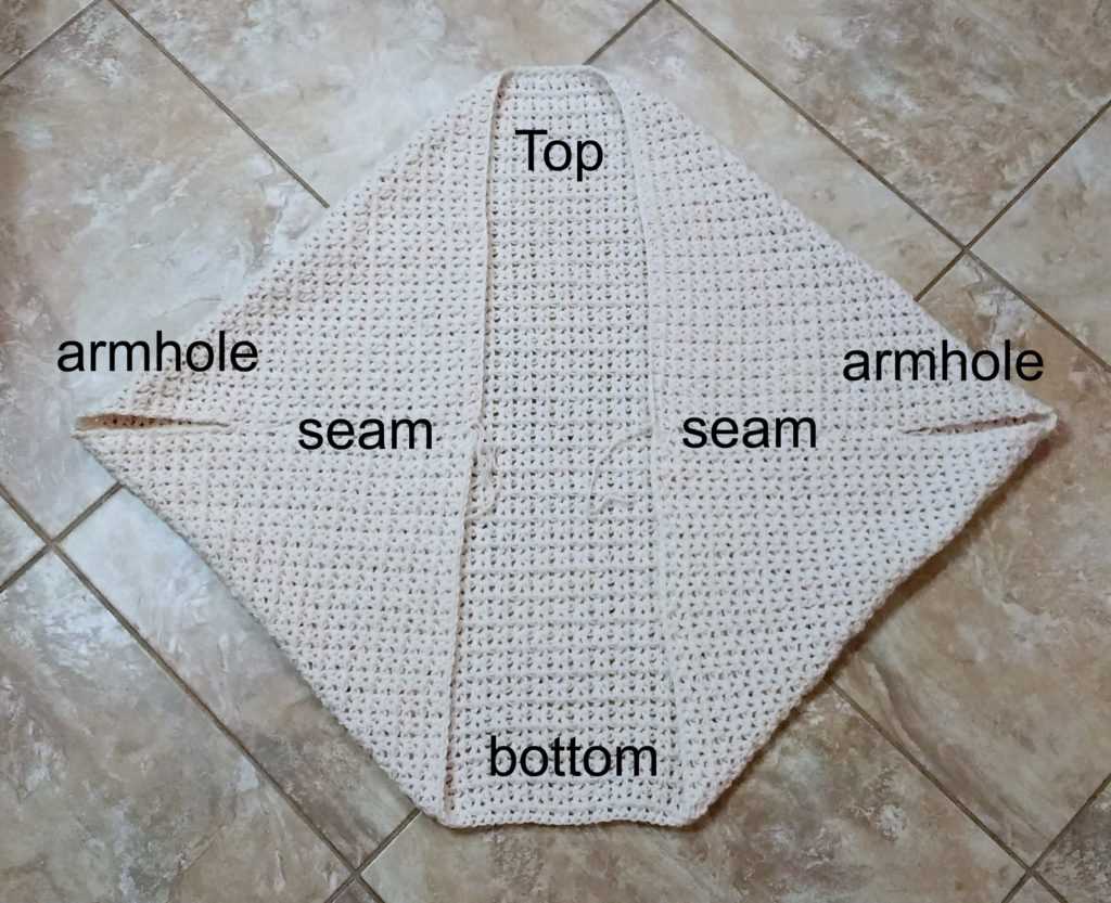 Cocoon style cardigan knitting pattern