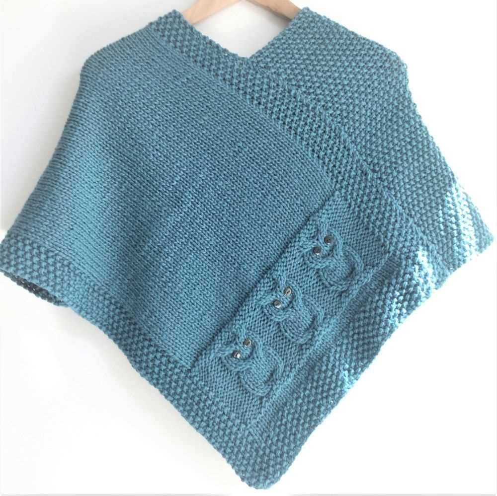 Car seat poncho knitting pattern