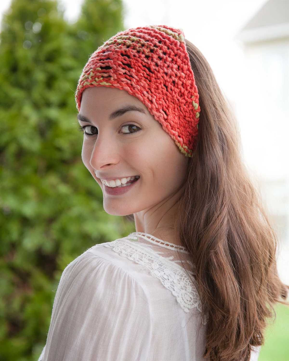 Free knit bandana pattern