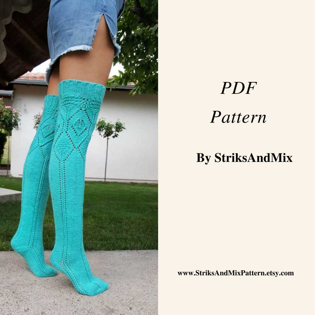 Knee socks knitting pattern