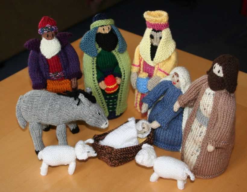 Knitted nativity set pattern free