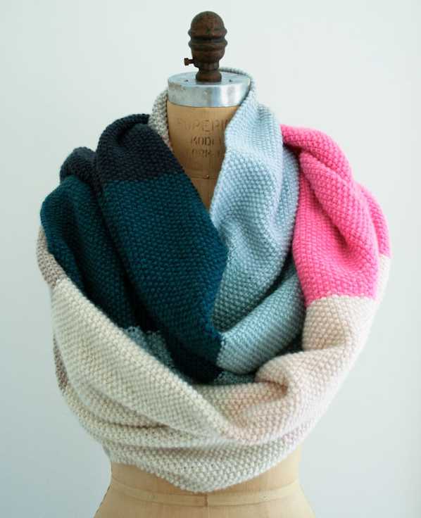Knit 1 purl 1 scarf pattern