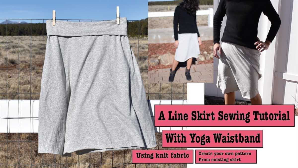 Knit a line skirt pattern