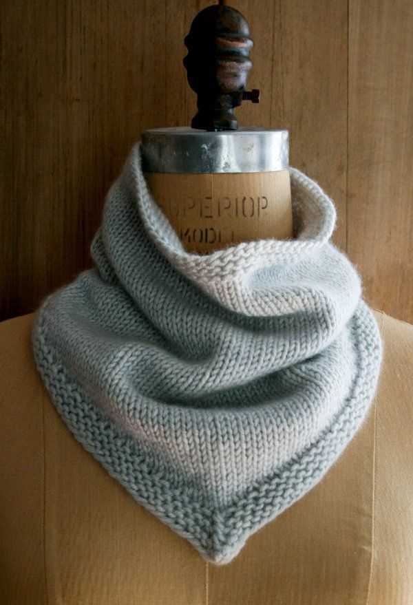 Knit and purl scarf pattern