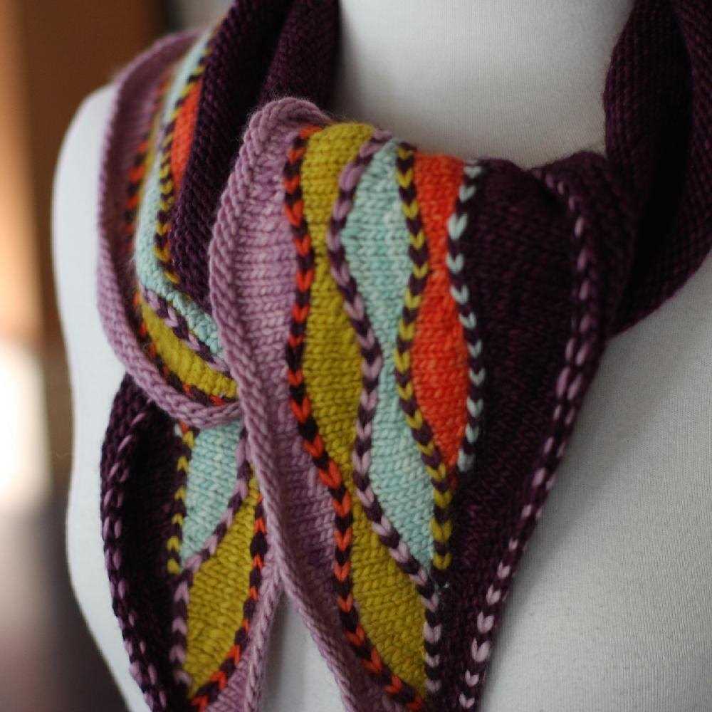 Knit and purl scarf pattern