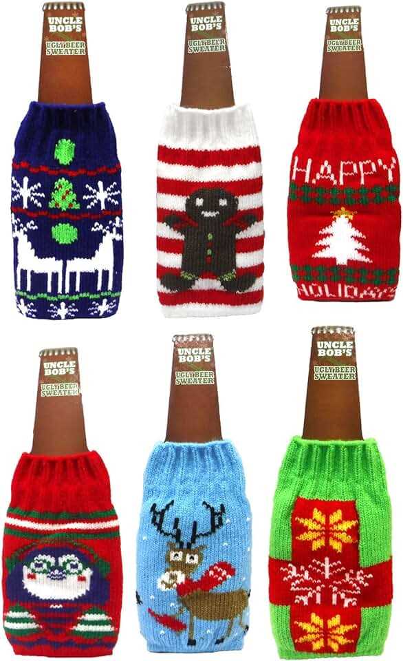 Knit beer bottle koozie pattern
