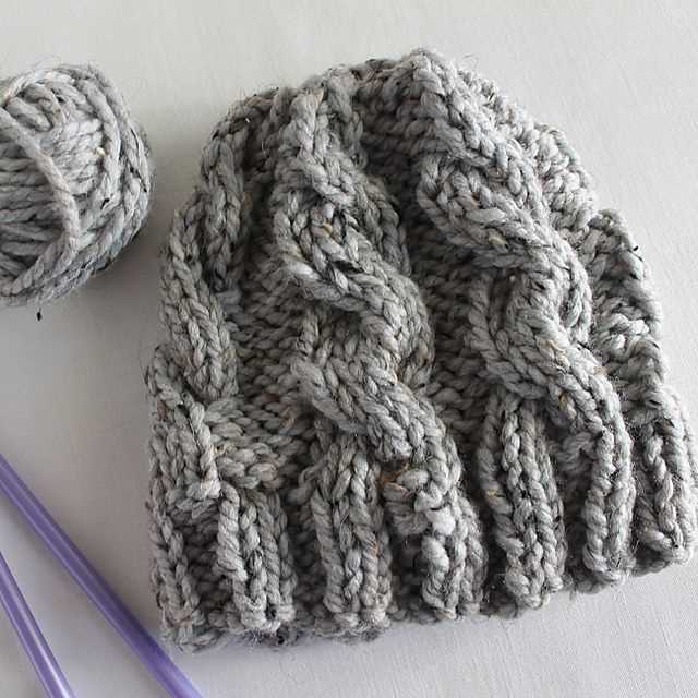 Knit cable hat free pattern