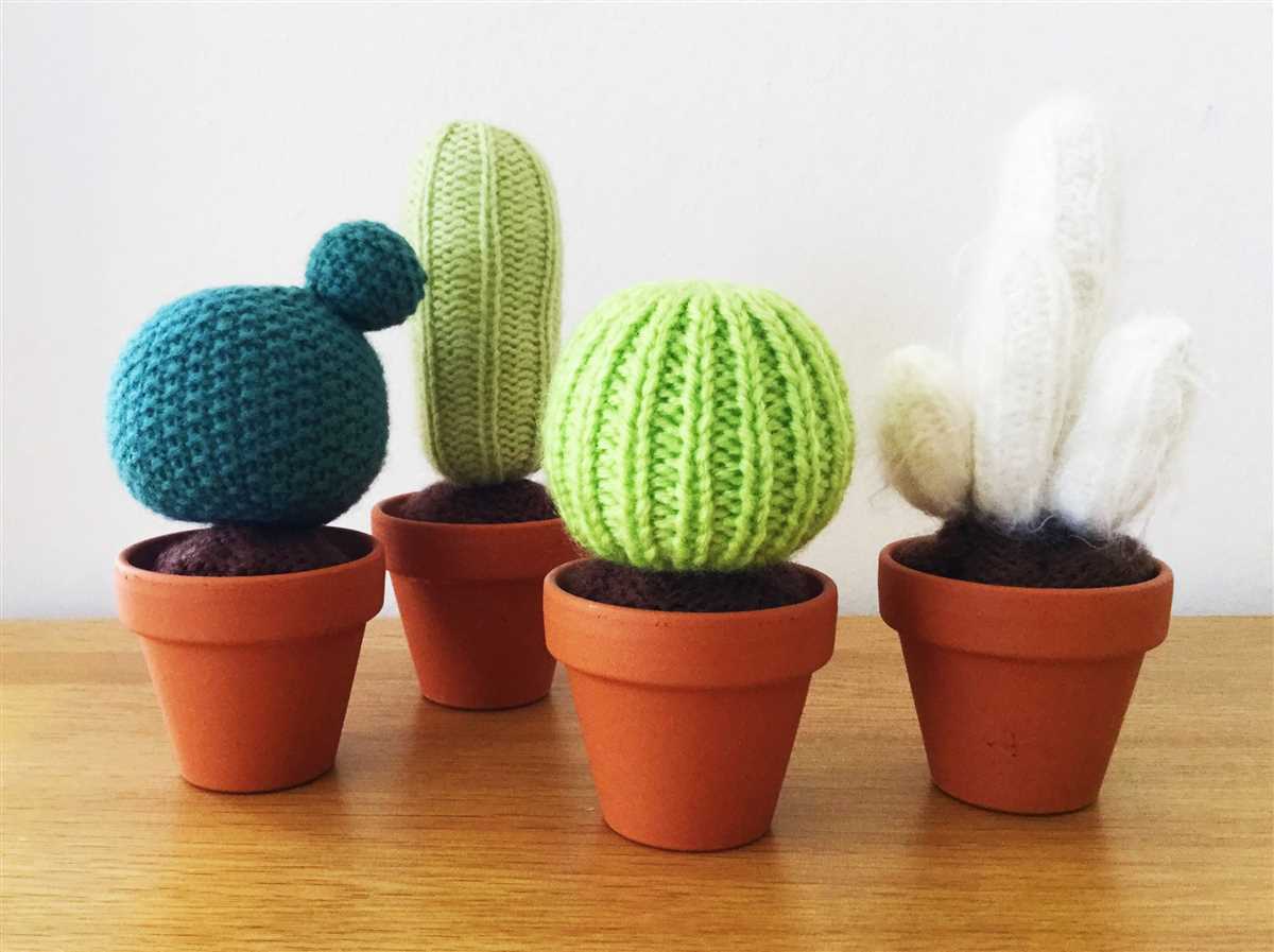 Knit cactus pattern free