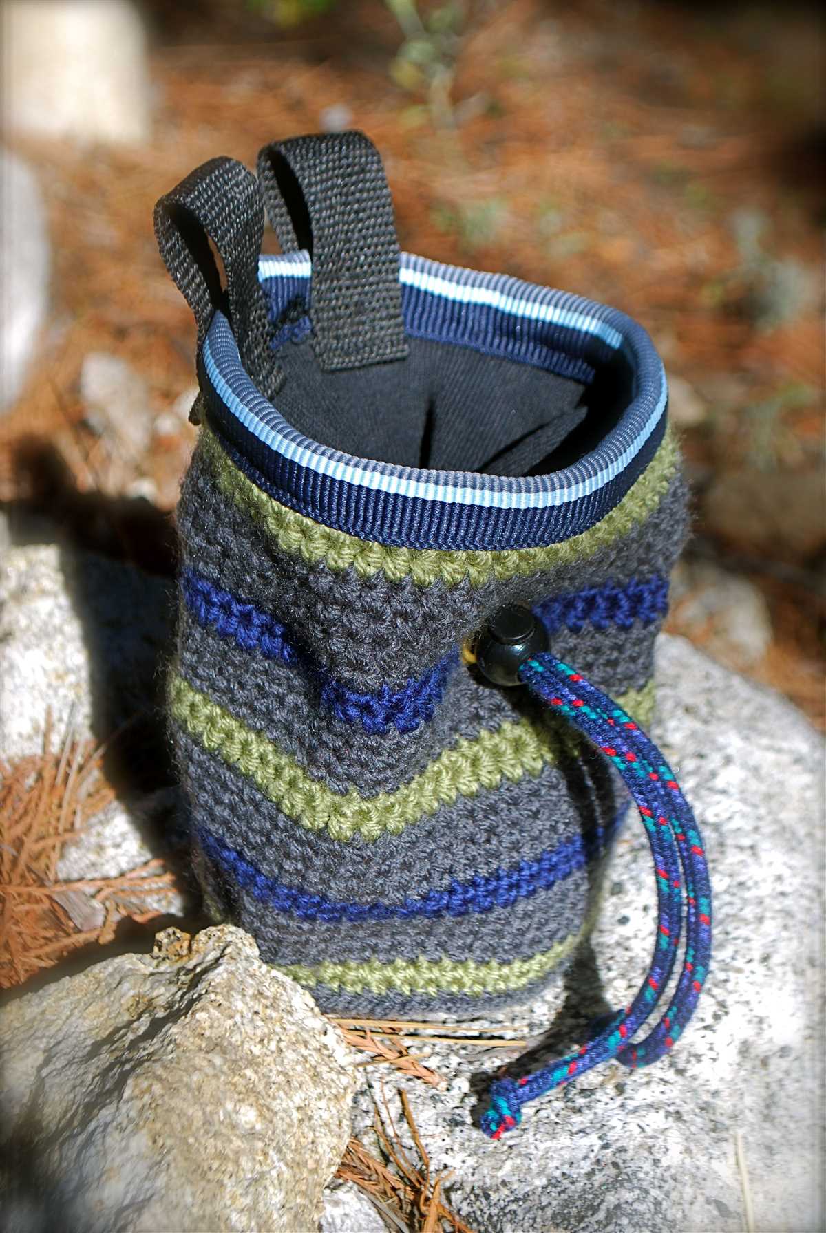Knit chalk bag pattern