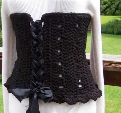 Knit corset top pattern