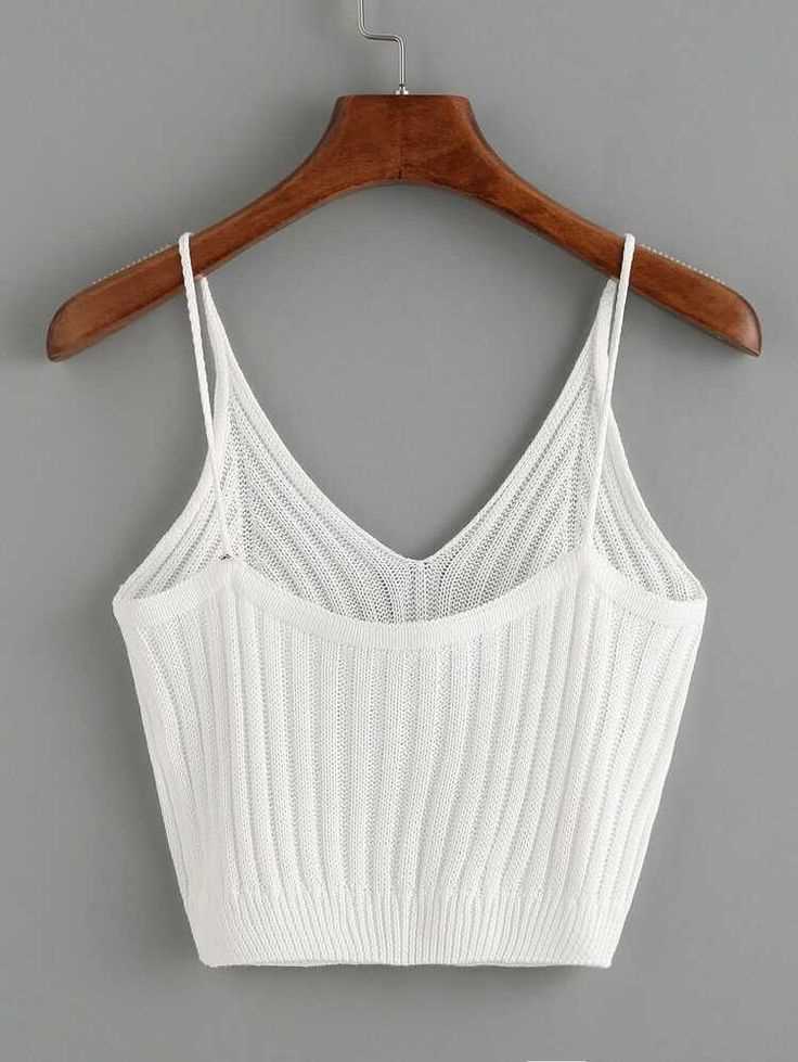 Knit crop tank top pattern