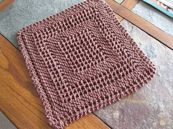 Knit dishcloth free patterns