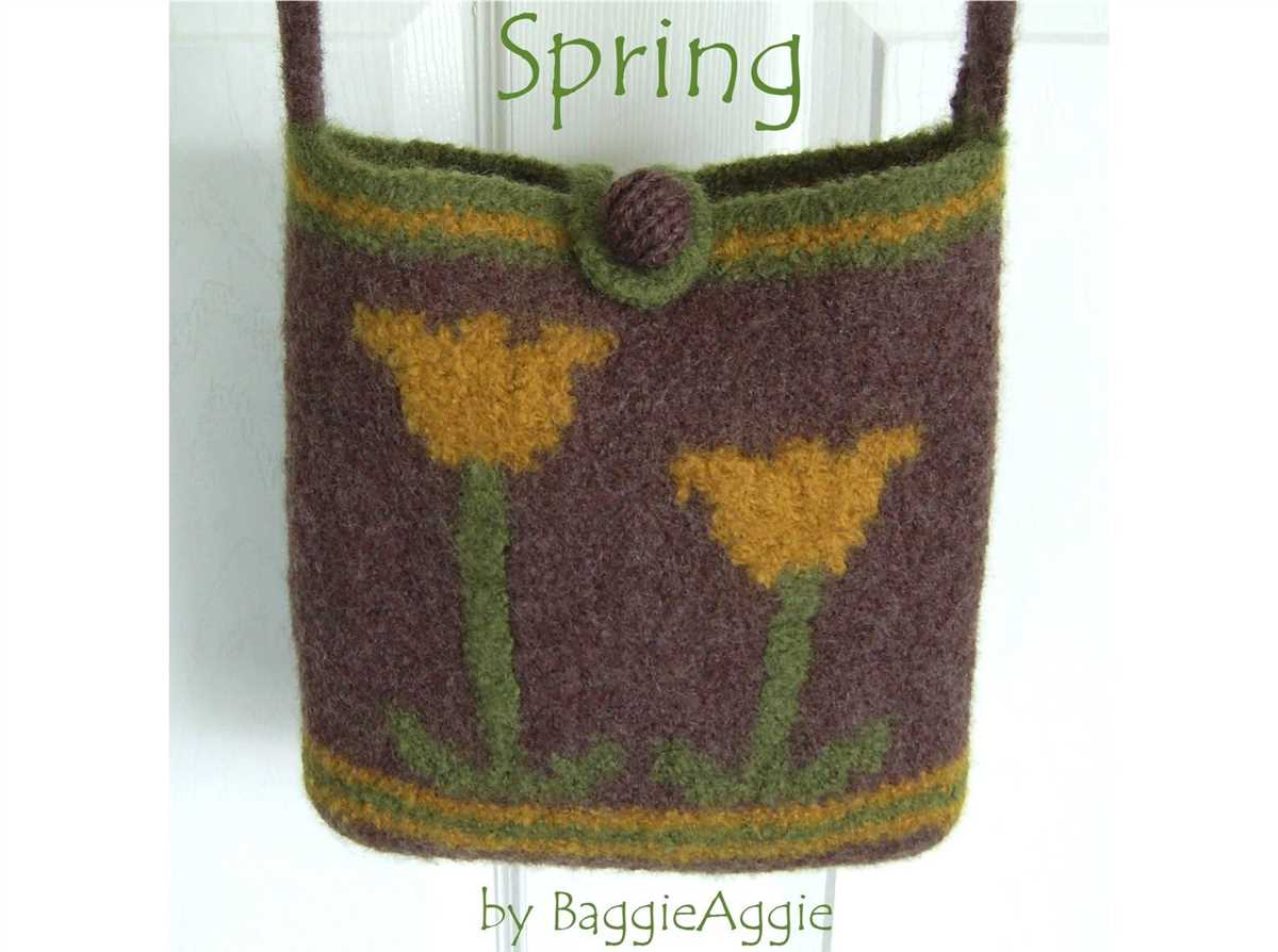 Knit felted bag pattern free