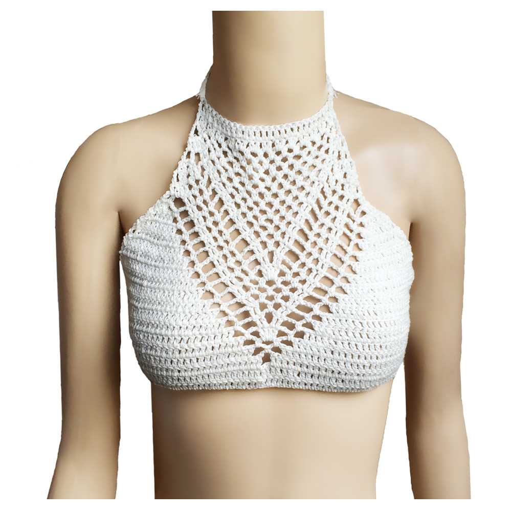Knit halter crop top pattern