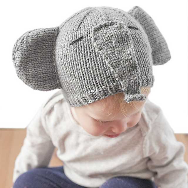 Knit hat with ears pattern free