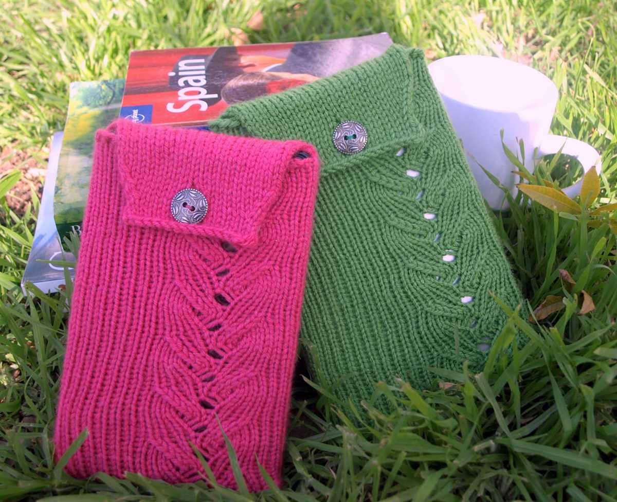 Knit kindle sleeve pattern