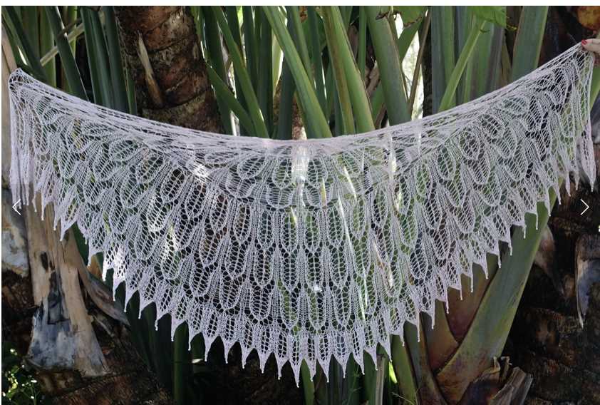 Knit lace shawl pattern free
