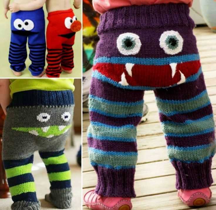 Knit pattern pants