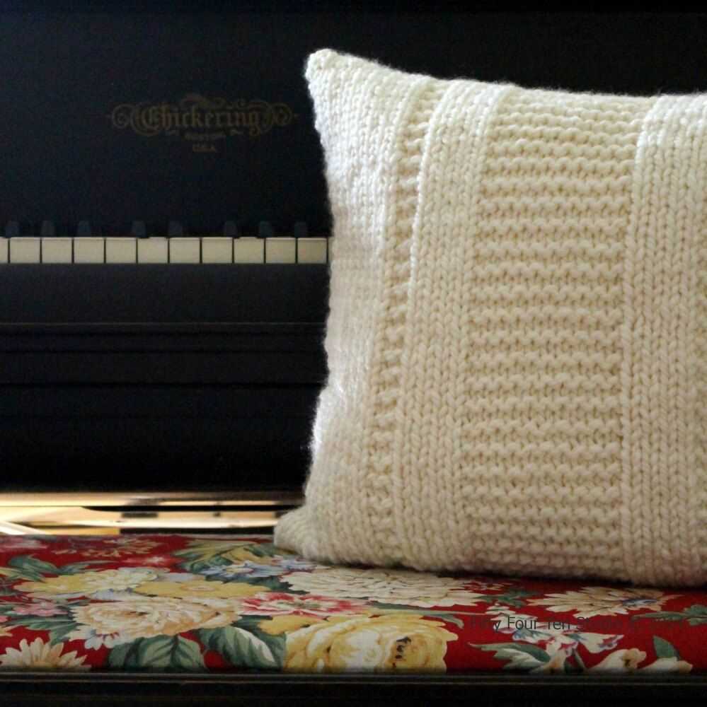 Knit pillow pattern