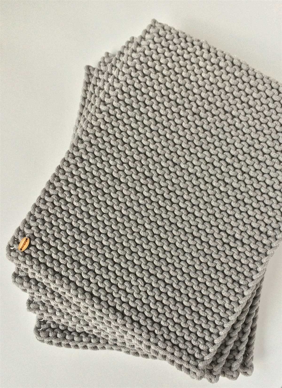 Knit placemats pattern