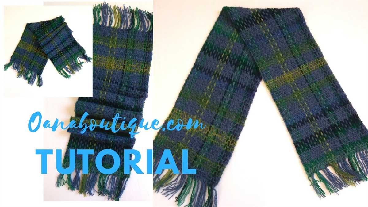 Knit plaid scarf free pattern