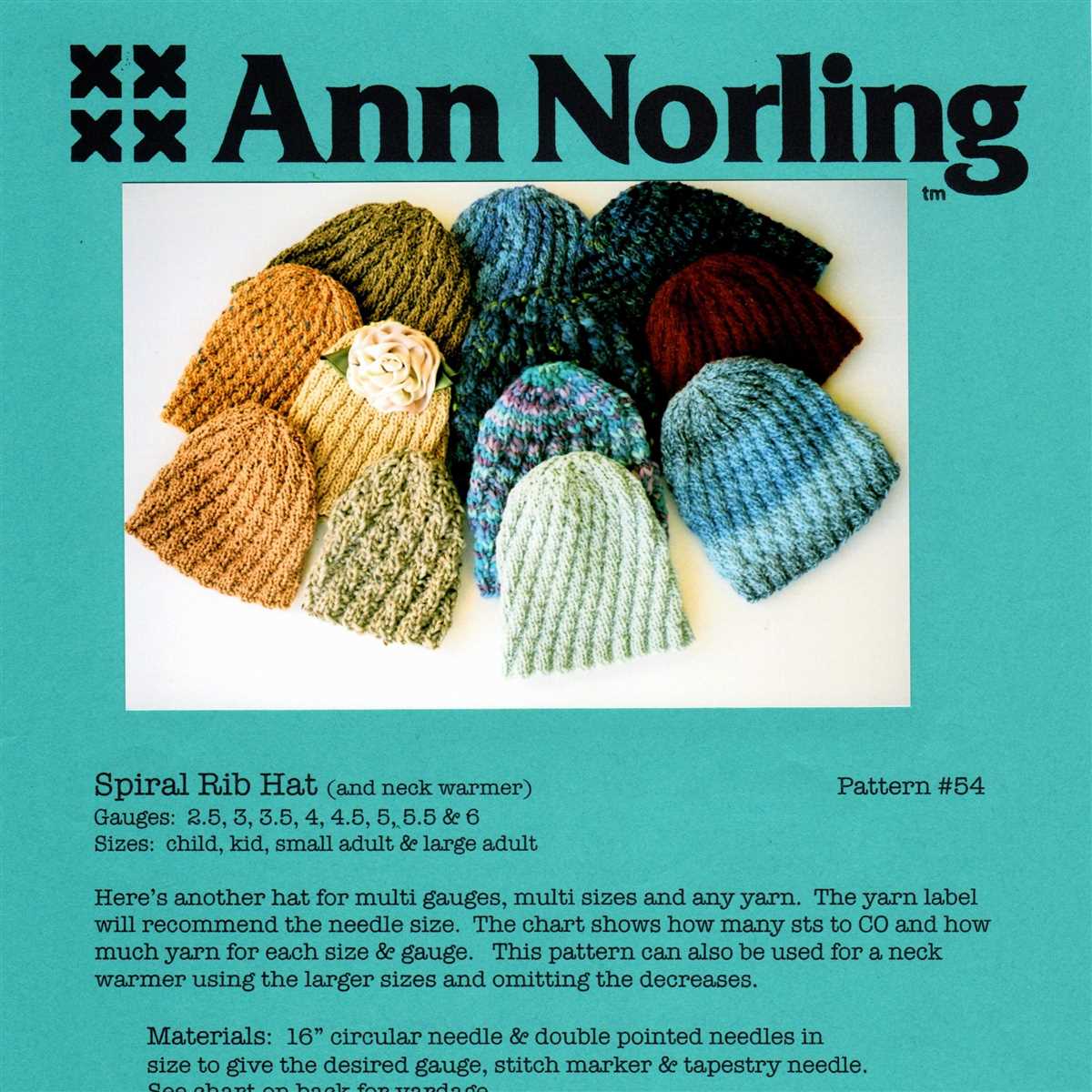 Knit rib hat pattern