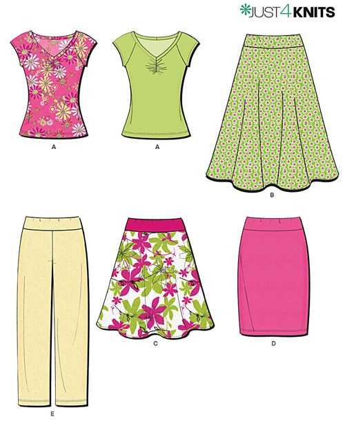 Knit shorts sewing pattern