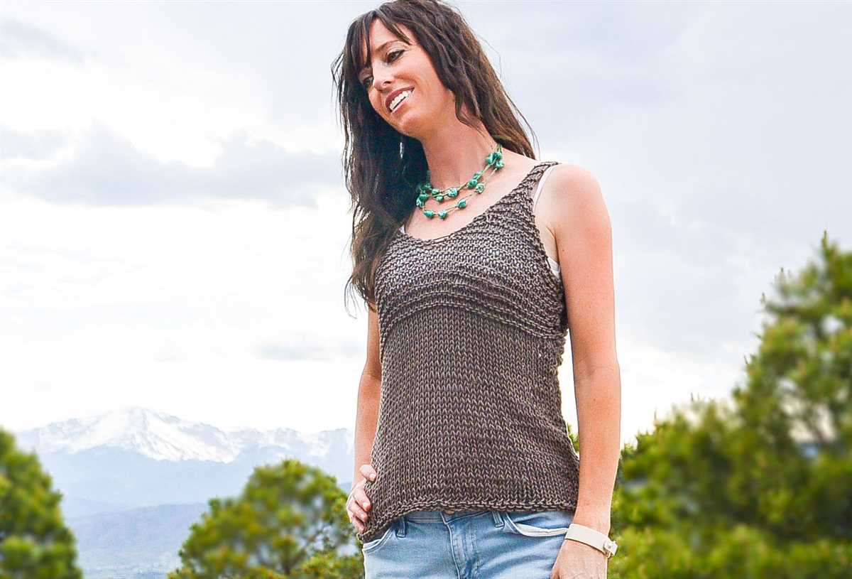 Knit sleeveless top pattern