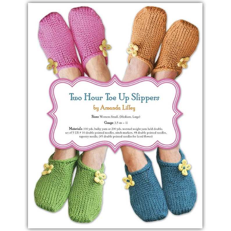 Knit slippers pattern free