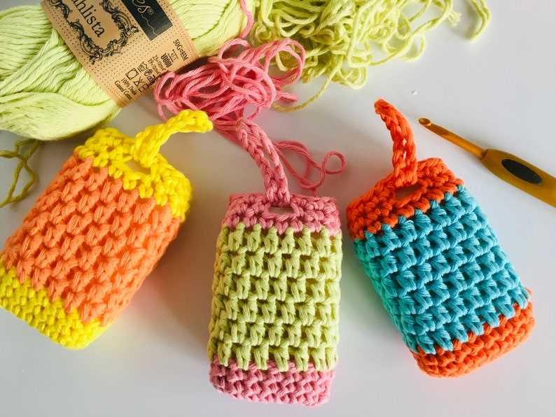 Knit soap sack pattern