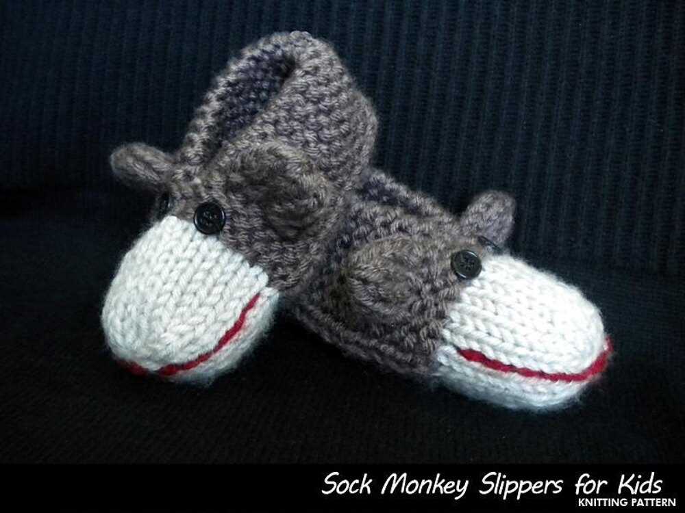 Knit sock monkey pattern