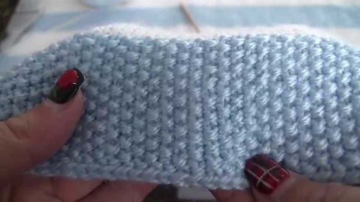 Knit stitch blanket pattern