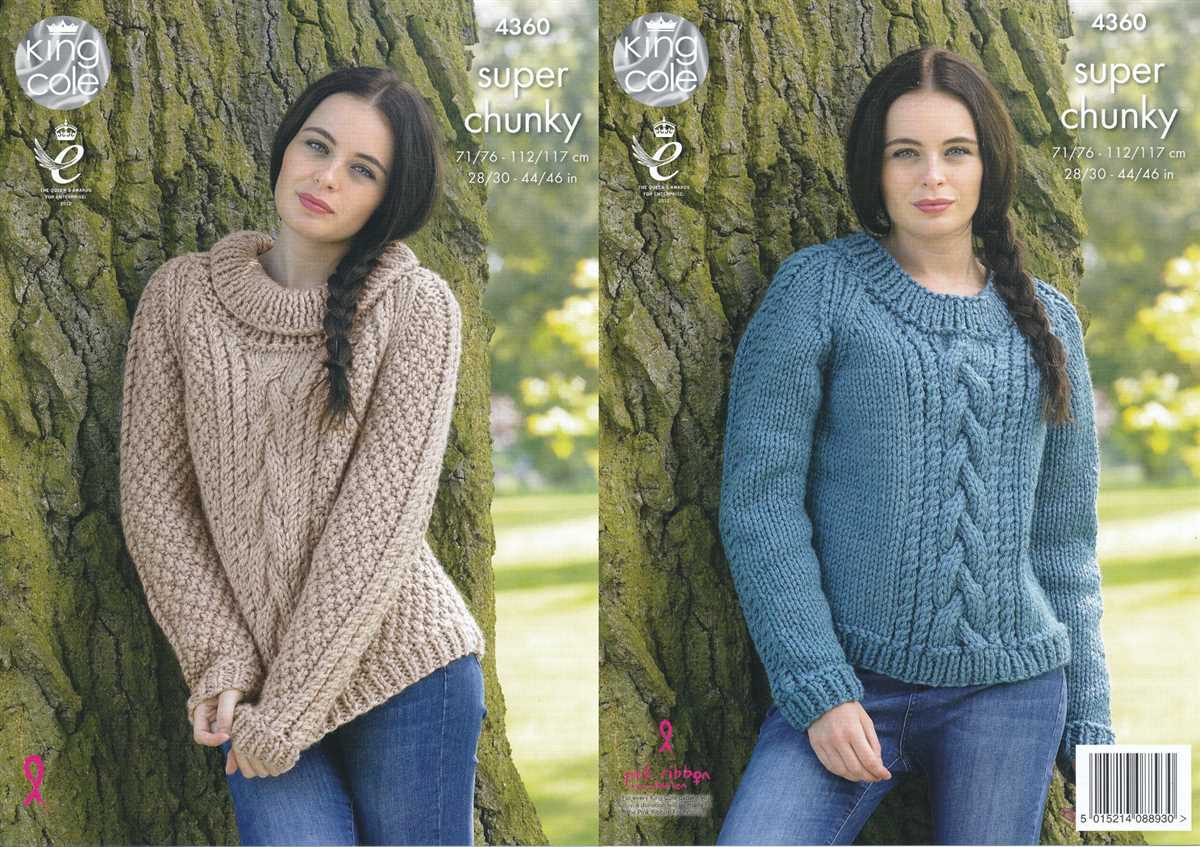Knit sweater patterns for bulky yarn