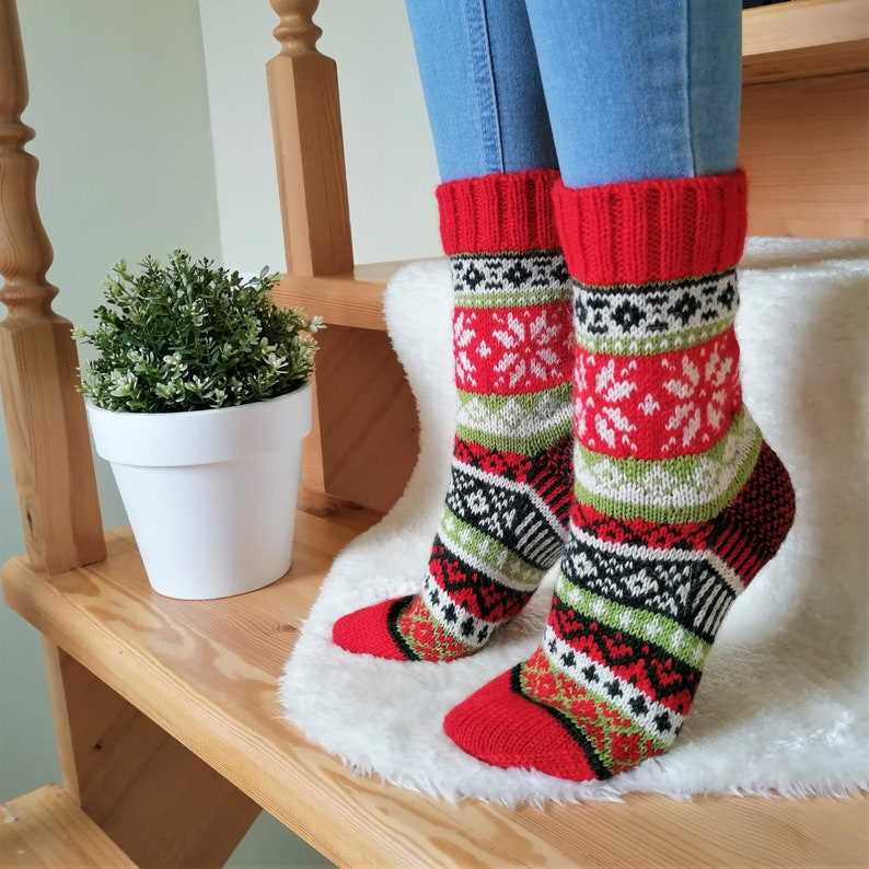 Knit xmas stocking pattern