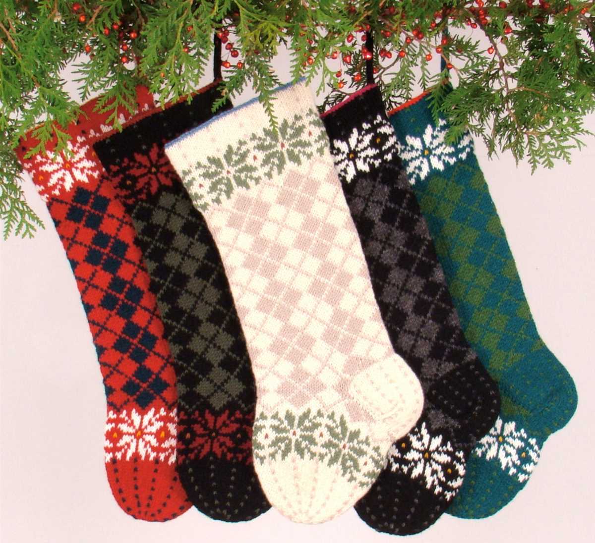 Knit xmas stocking pattern