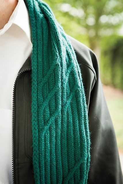Knit and purl scarf pattern