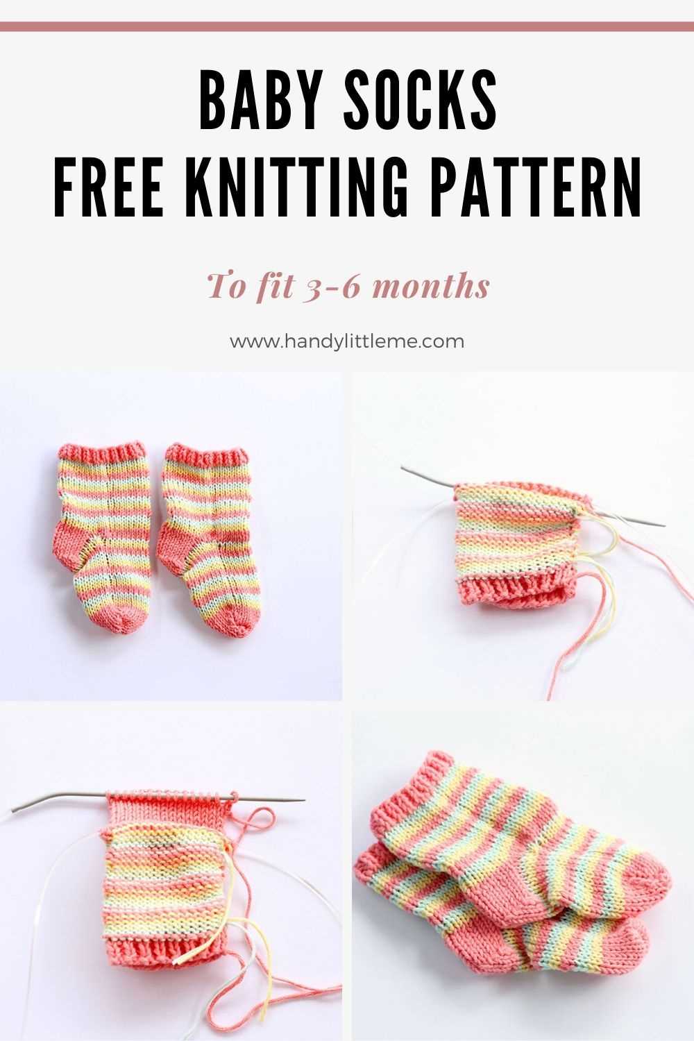 Knit baby socks pattern free