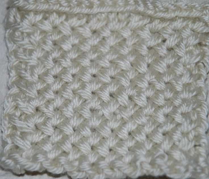 Knit basket weave stitch pattern