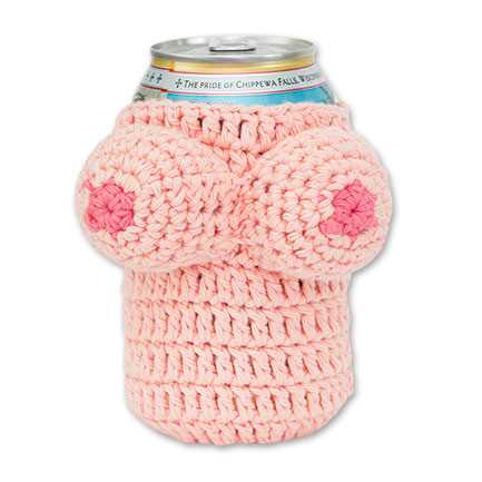 Knit beer bottle koozie pattern