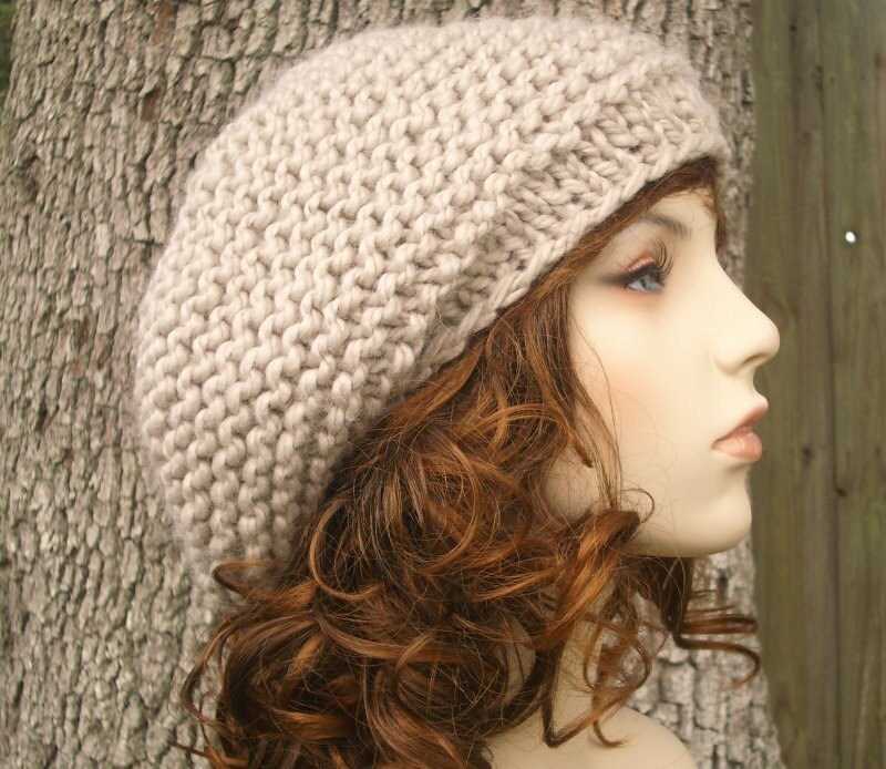 Knit beret pattern straight needles