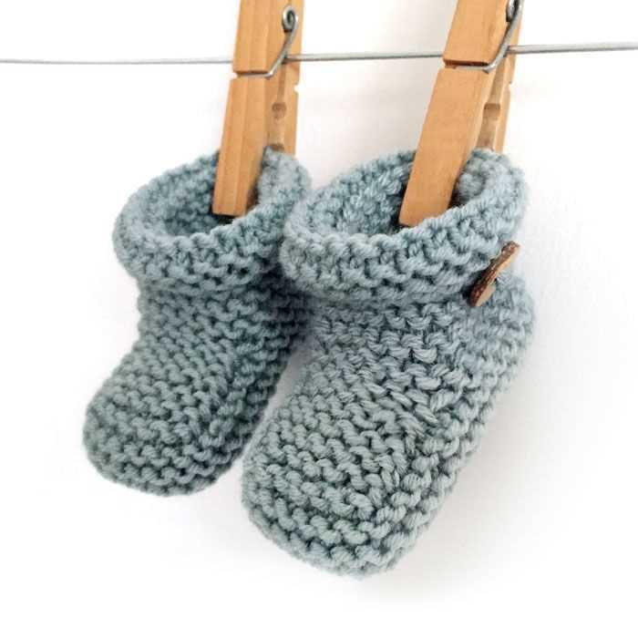 Knit booties pattern easy